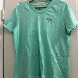 Guy Harvey Seafoam V-Neck T-Shirt